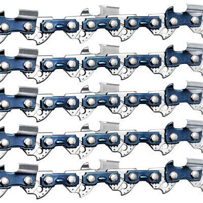 5Pcs 18'' inch Chainsaw Chain Blade .325'' .058'' 72DL Drive Link Full-Chisel 72 DL