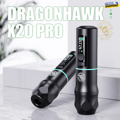 Dragonhawk X20 PRO Wireless Tattoo Rotary Machine LED Display Bluetooth Pen PMU