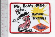 Baseball Brooklyn Dodgers & National Bohemian  1954 NL Dodgers Sta vel No Tariff