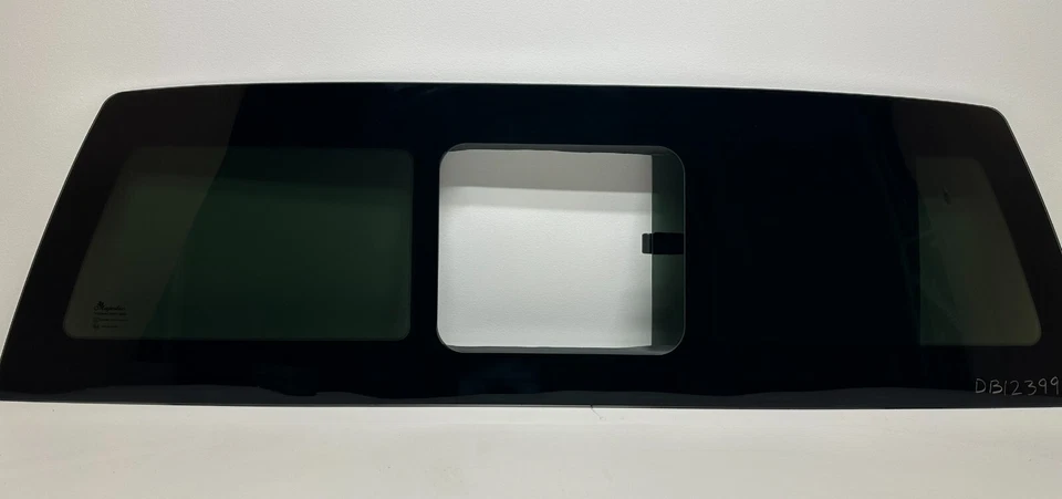 Fits 2015-2024 Ford F150 Manual Sliding Window Dark Tinted (Flush Fit) Non-Heat Foto 2 de 4