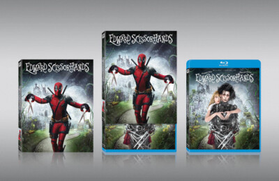 Edward Scissorhands Deadpool Slipcover Blu-Ray NEW FACTORY SEALED 