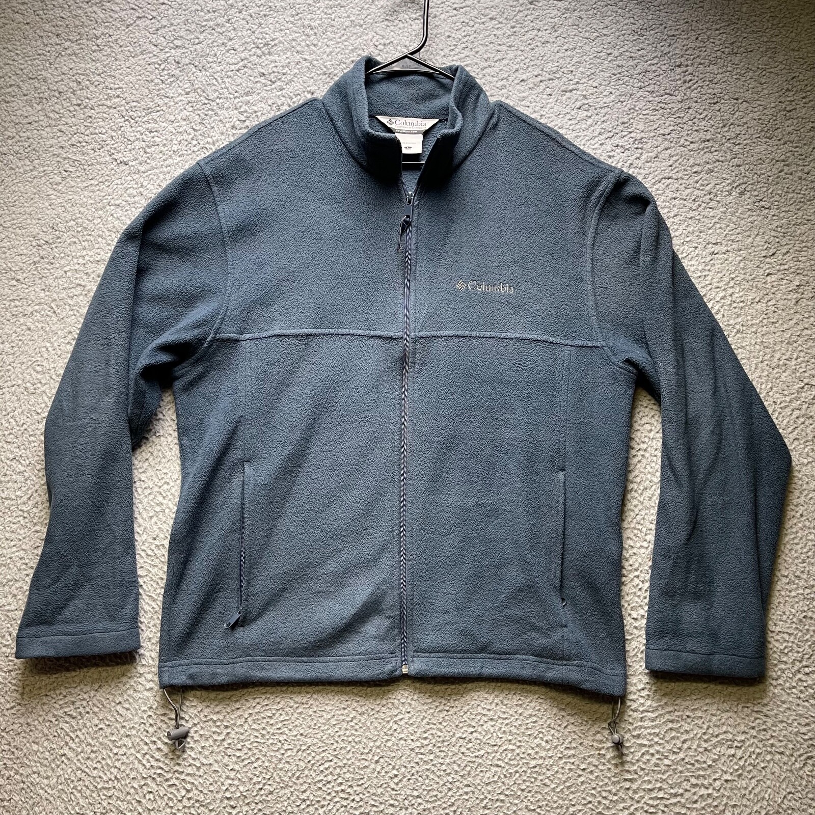 Columbia Men's Large Blue Fleece Full Zip Outdoor Jacket