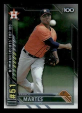 2016 Bowman #BTP-51 Francis Martes Bowman Scouts' Top 100 Houston Astros
