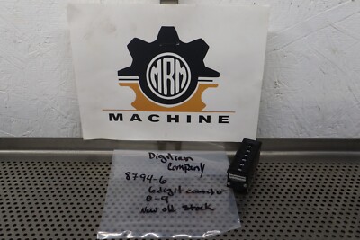 Digitran 8794-6 6-Digit Thumbwheel Counter #0-9 New Old Stock See All Pictures
