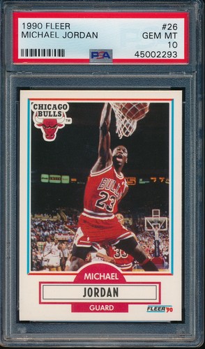 PSA 10 MICHAEL JORDAN 1990-91 FLEER #26 