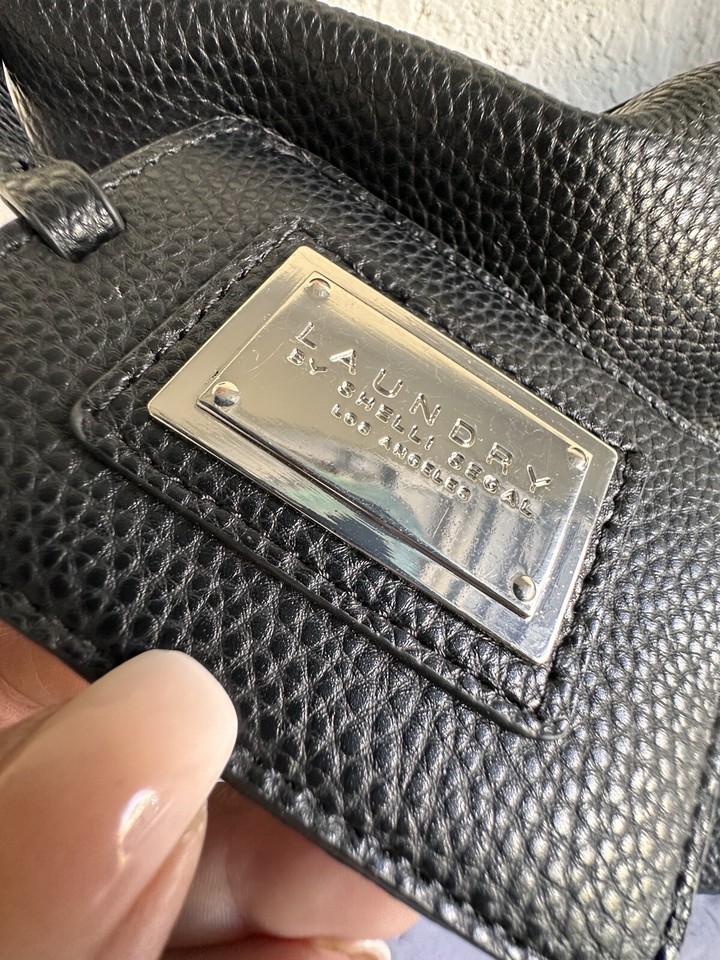 Laundry by Shelli Segal Black Shoulder Hobo Bag Purse Shoulder Tote eBay