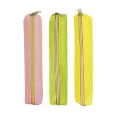 Wrapables Slim Dot Pencil Case (Set of 3)