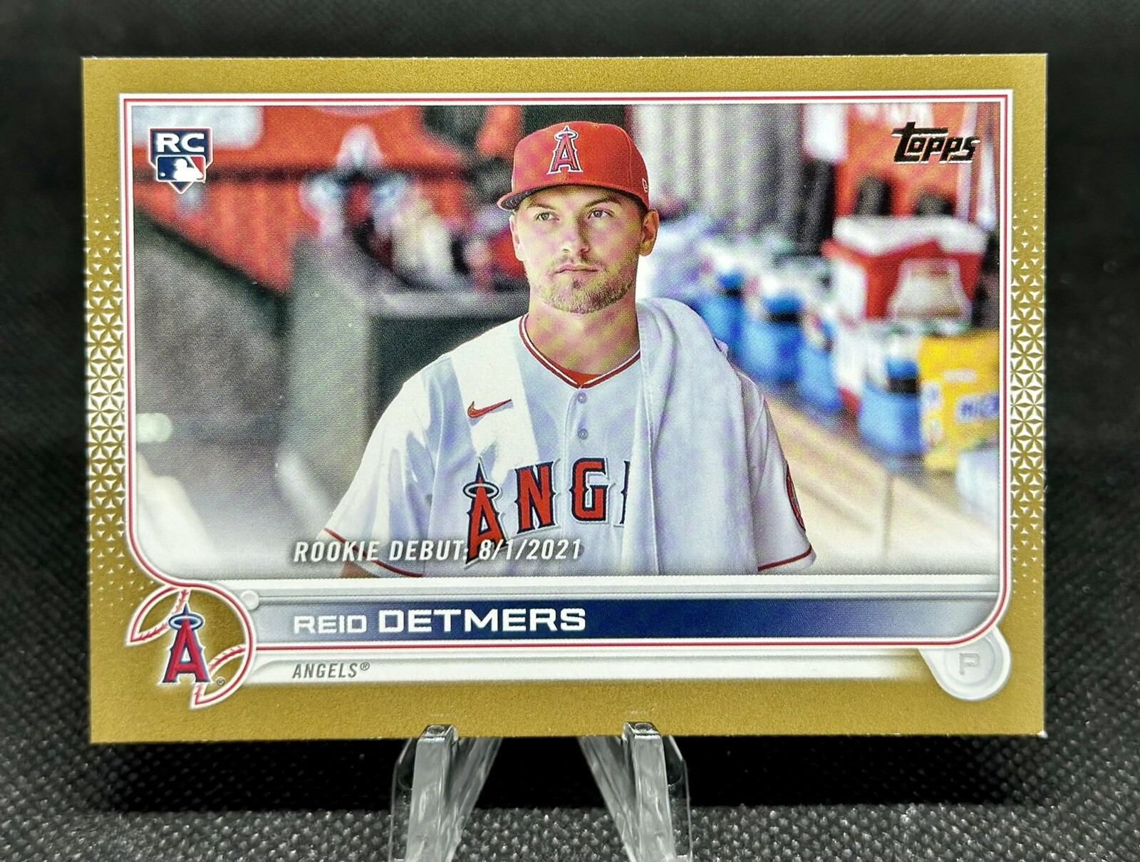2022 Topps Update Reid Detmers #US62 Gold Parallel #1419/2022 LA Angels