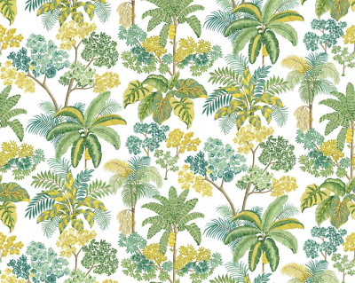 OSBORNE & LITTLE VORHANGSTOFF DESIGN Malabar 3,4 METER GRÜN INDOOR/OUTDOOR