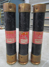   3 FUSETRON 50 AMP DUAL-ELEMENT TIME DELAY FUSE 600 VAC FRS-R-50 LOT OF 3