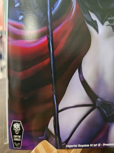 Lady Death Imperial Requieum #1 Khamunaki Foil Variant w/ Card NM Coffin Comics - Picture 5 of 7