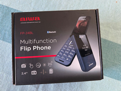 AIWA FP-24BL FlipPhone, DUAL SIM, leicht, SLIM,Klapphandy, wie NEU - TOP