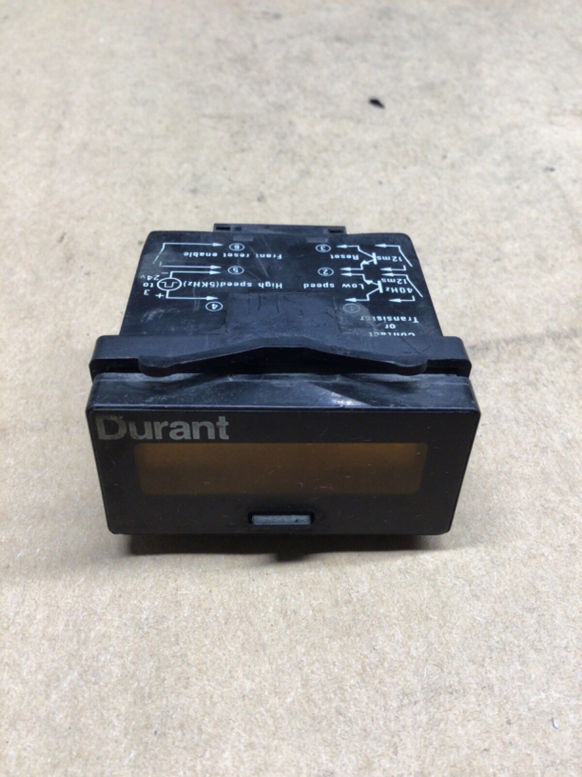 Durant Eaton 44650-400 8-Digit Digital Totalizer 24VDC #4028D109