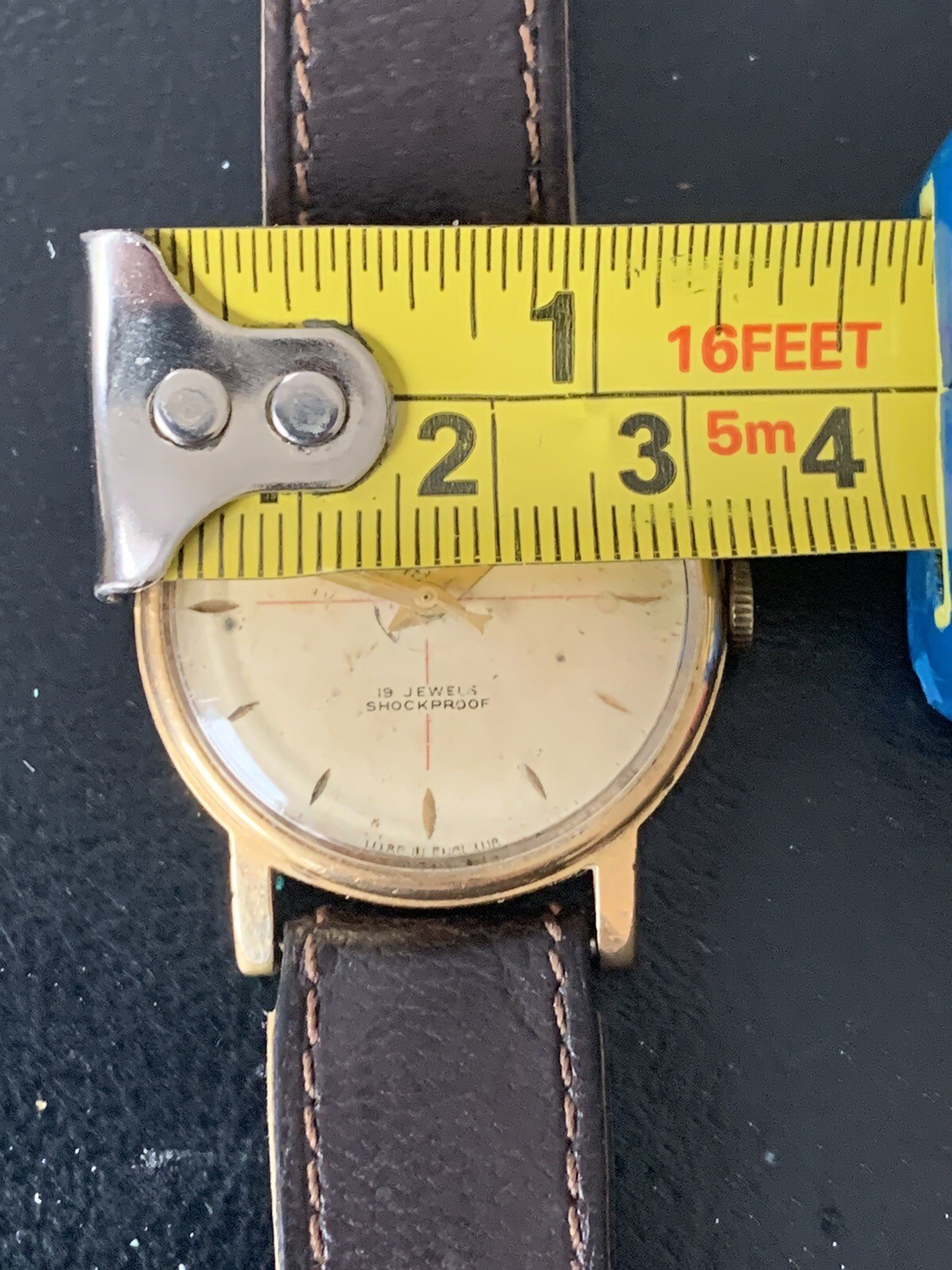 Gents Vintage Gold Plated Smiths Imperial Manual Wind Watch For Repair