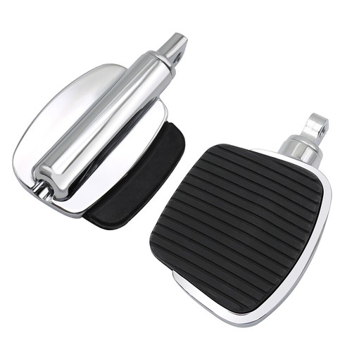 For Harley Foot Peg Front Rear Mini Chrome New Softail Deluxe FLSTN 2005 2006-17 - Picture 4 of 6