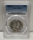 PCGS MS64 1963-D 50C Franklin Silver Half Dollar