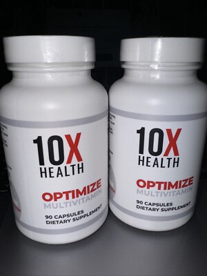 10X Health Optimize Methylated Multivitamin for Men & Women - Vitamins (2 Pack)
