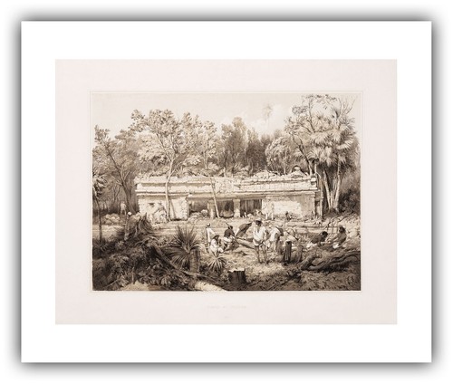 Frederick Catherwood : "Temple at Tuloom" (1844) — Giclee Fine Art Print - Picture 6 of 7