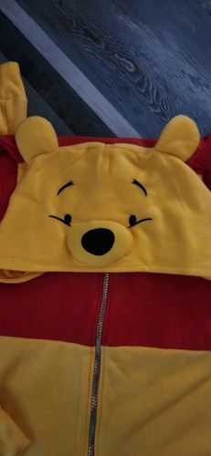 Disney Winnie the Pooh Women's Hooded Union Suit Fleece One PiecePajamas size 3X - Picture 4 of 9