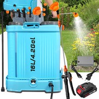 Akku SprüHgeräT RüCken DrucksprüHer Gartenspritze PumpsprüHer SprüHflasche 16L