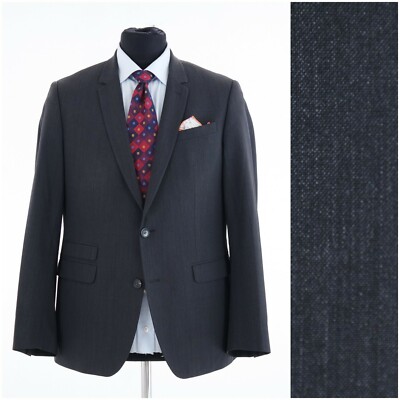 Mens Charcoal Wool Sport Coat 40R US Size DIGEL Dark Grey  Blazer Jacket