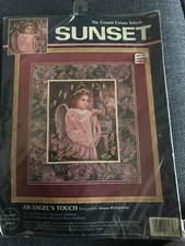 New Sunset Dimensions No count Cross Stitch Kit  AN ANGELS TOUCH 13930. 14x16”