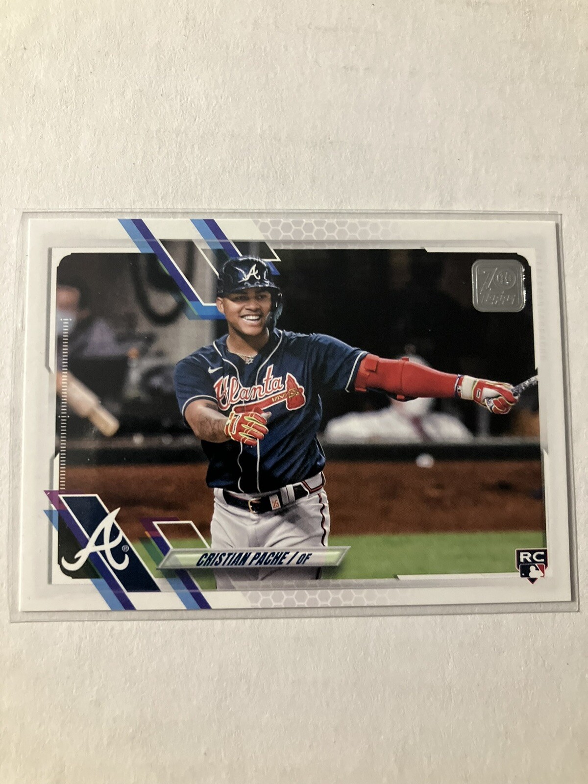 2021 Topps #187 SP Image Variation - CRISTIAN PACHE Rookie Card - Mint