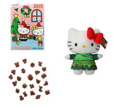 Hello Kitty Holiday BUNDLE Countdown Calendar 8" Plush Christmas Kawaii NEW