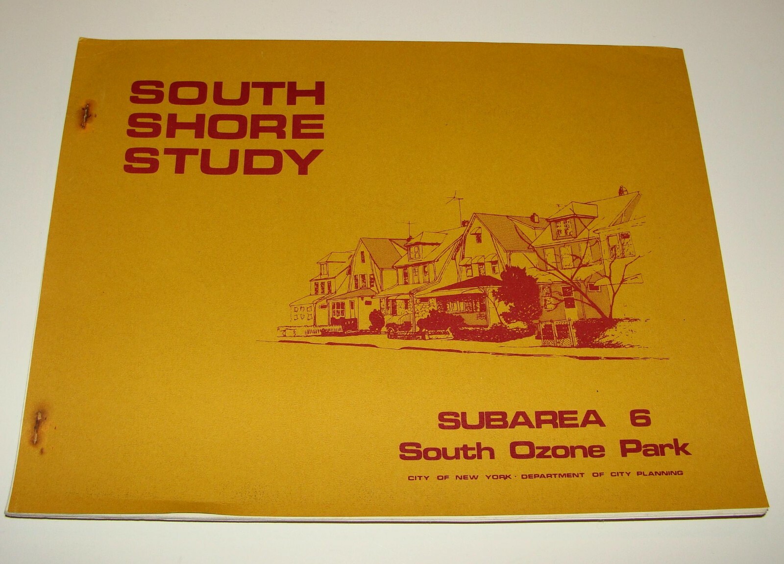 ORIG 1978 SOUTH SHORE STUDY - SOUTH OZONE PARK NYC PLANNING PROSPECTUS BOOK 