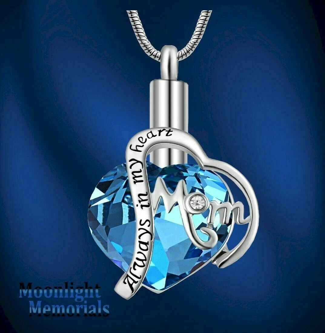 Mom and on sale dad memorial necklace