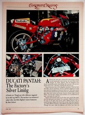 Ducati Pantah 600TT2 Vintage 1982 Motorcycle Print Article 8x11