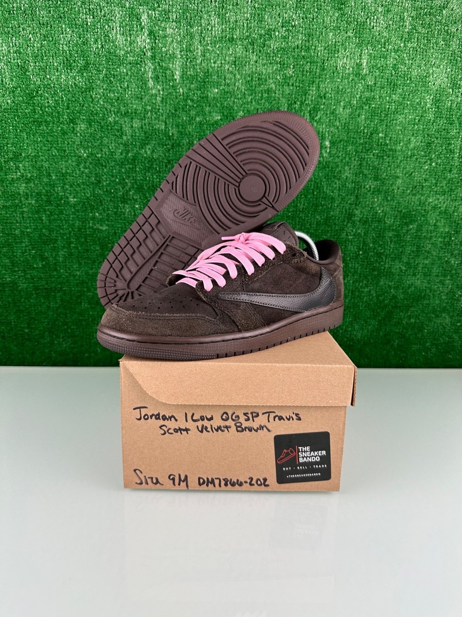 Size Travis Scott x Air Jordan Retro OG SP Low Velvet Brown