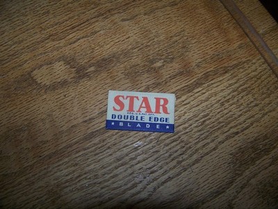 Vtg STAR Double Edge Razor Blade American Safety Razor Co Made by 6NX Process
