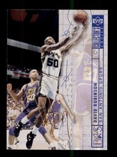 1994-95 UD COLLECTOR'S CHOICE FRENCH #395 DAVID ROBINSON GOLD SIGNATURE