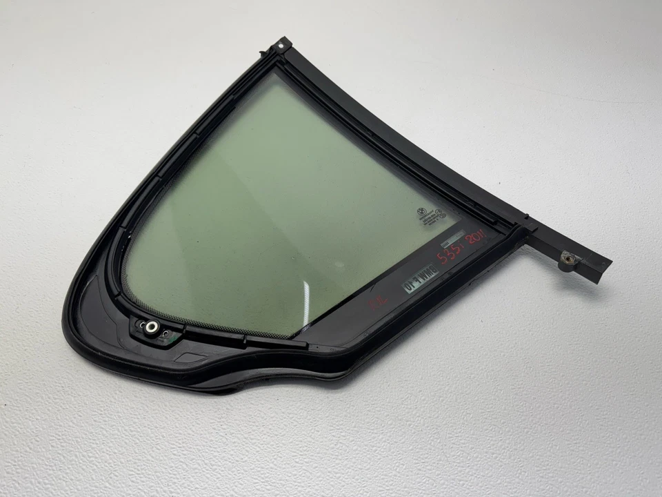 BMW 528i 535i 550i M5 F10 2011-2016 puerta trasera izquierda cuarto cristal ventana OEM Foto 3 de 4