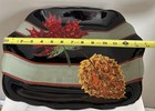 Handmade ELLEN REZNICK Pottery Autumn Leaves Design Rezware Platter 14”W x 11.5D — photo 9