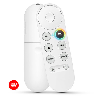 Sprachfernbedienung für Google Chromecast G9N9N Chromecast Fernbedienung Snow