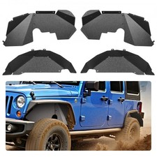 Inner Fender Liner, Front  Rear Fender Liner Compatible with 2007-2018 Jeeps JK