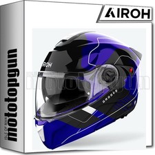 Image of AIROH MODULAR MOTORCYCLE HELMET SPECKTRE SPECG18 GROOVE GLOSS BLUE M