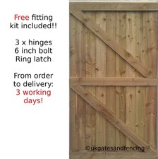 PEDESTRIAN GATES, WOODEN GATES, ALL SIZES, HEAVY DUTY, IRONMONGERY INCLUDED
