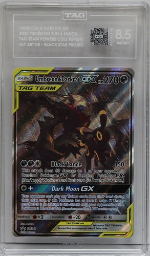 Umbreon & Darkrai-GX graded TAG 8.5 for sale on eBay