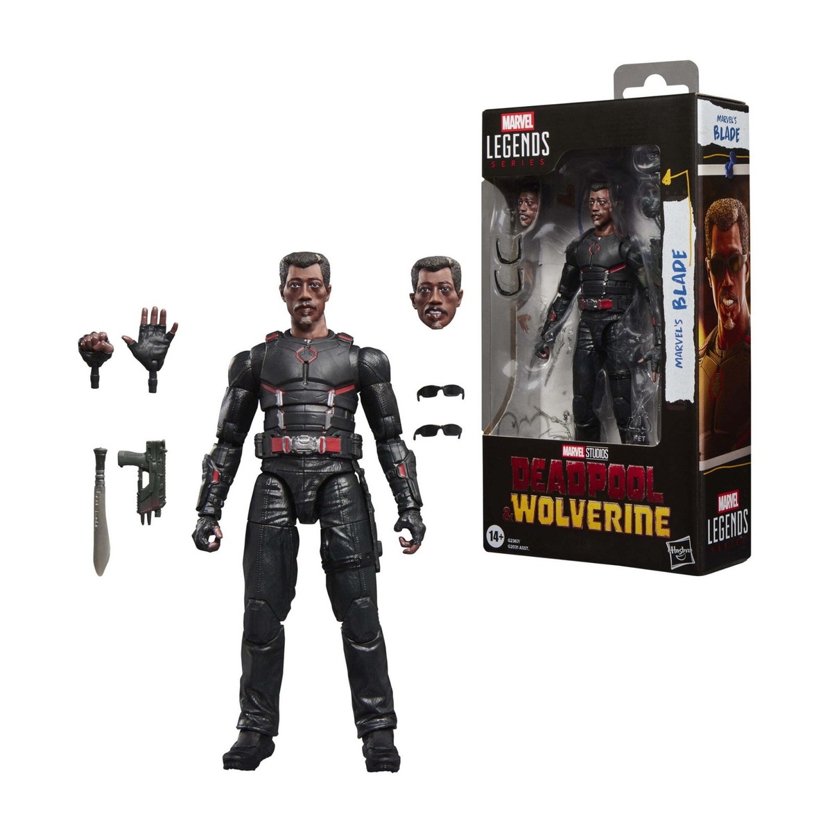 BLADE COMPLETE BOX （MARBEL） Hasbro Marvel Legends Series Blade Deadpool and Wolverine 6 Inch