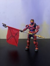 McFarlane Toys Halo Reach Red Mark V Spartan Action Figure With Team Flag