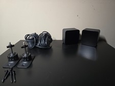 Pair of HTC Vive VR Base Station 1.0 Lighthouse With Power Adapters & Mounts