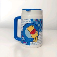 Vtg 90s Zak Designs Winnie The Pooh Collectible Disney Park Lidded Handle Cup