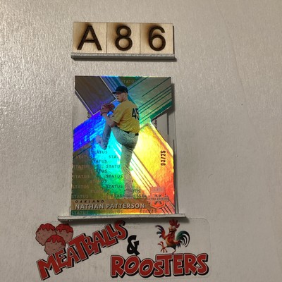 2019 Panini Elite Extra Edition Gold /25 Status Die-Cut Nathan Patterson #180