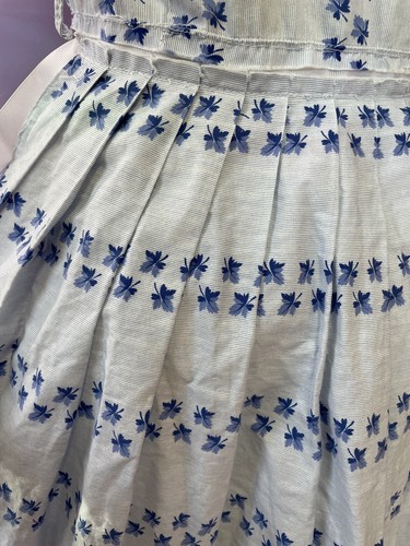 Vintage Blue Leaf Dress - Unfinished / AS IS - Bild 8 von 9