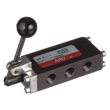 ARO E212LM Manual Air Control Valve, Lever, Black 2G515