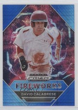 2020 Prizm Draft Picks Fireworks Blue & Carolina Hyper David Calabrese 2qw