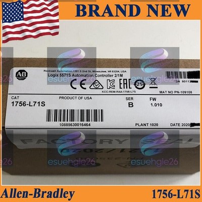 New Factory Sealed AB 1756-L71S Ser B GuardLogix Automation Controller 1756L71S